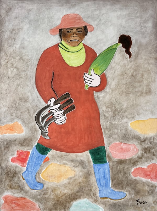 Liu Sheng 劉聲, Woman with a Sickle 鐮刀手, 2024