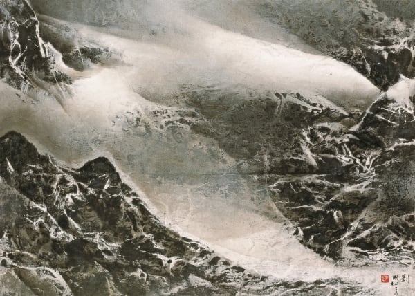 Liu Kuo-Sung 劉國松, The Glinting Sunshine 隠顯的日光, 2008