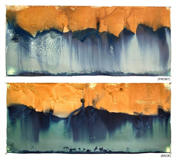 Meghann Riepenhoff 梅根·瑞普霍夫, Littoral Drift 05 (RectoVerso, Rode Beach, CA 08.01.13, Two Waves, Dipped), 2013