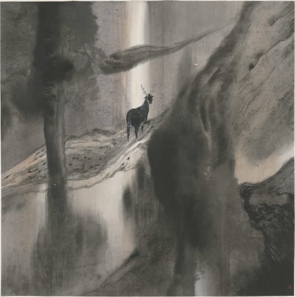 Lin Yusi 林于思, A Deer Looking Back 鹿回頭, 2014