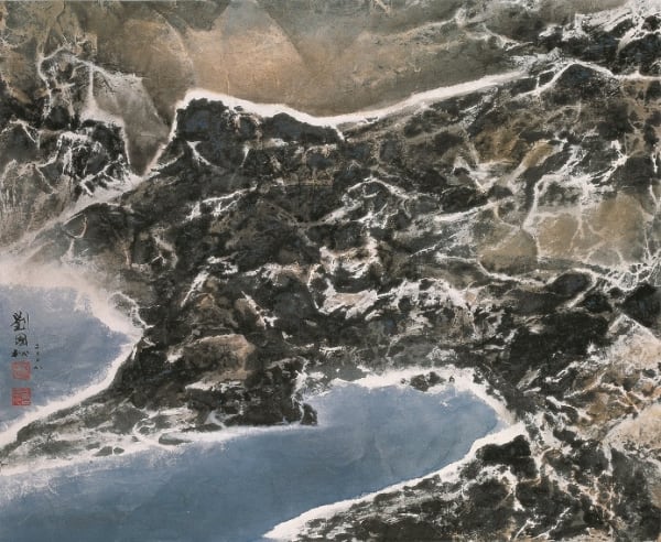 Liu Kuo-Sung 劉國松, Pangong Tso 班公錯灣, 2008