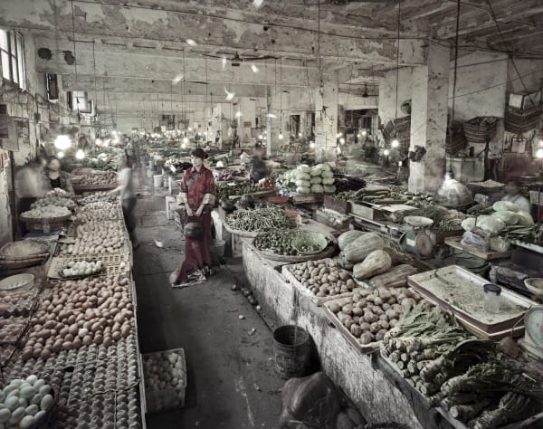 Qin Wen 秦文, Old City - Vegetable Market (No. 2) 故城系列之菜市場, 2009