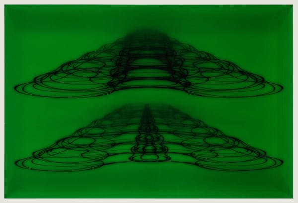 Pascal BAZILE, Troubles, vert , 2001