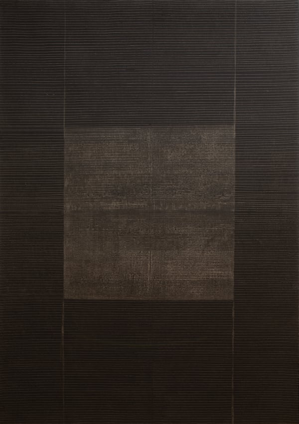 Jean Degottex, Lignes-Report-Noir (I), 1978