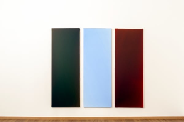 Renate Balda, von links nach rechts: 200A (Dunkel-Grünbraun), 231A (Ultramarin), 232A (Karmin dunkel), 2012-16