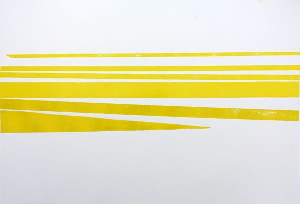 Bettina Bürkle, Yellow Field Blatt (Nr. 7), 2018