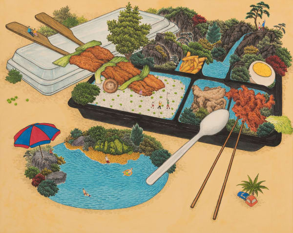 Haru K, Delicious scape(table), 2021