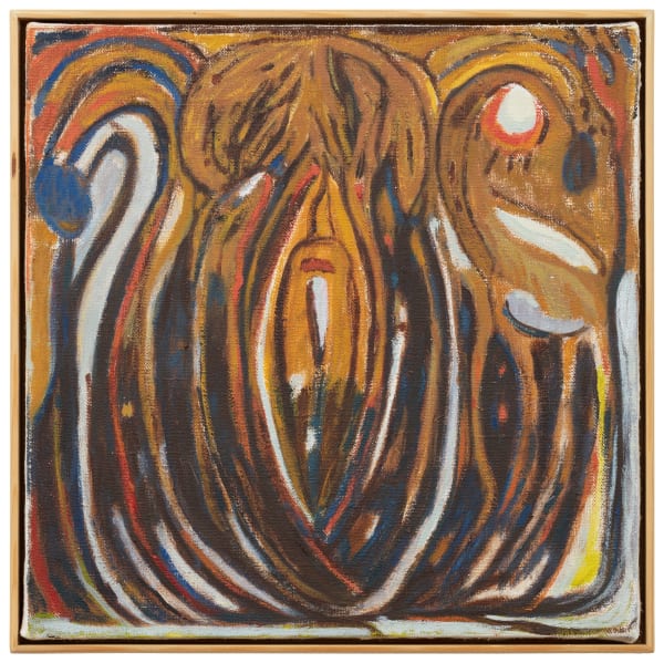 Kerttu Saali Toucan, Yak and a Raven, 2024 Oil on canvas 14 4/8h x 14 4/8w in 37.0h x 37.0w cm