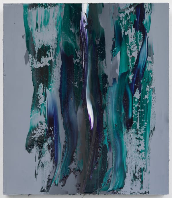 Jason Martin Èterno, 2023 oil and graphite on aluminum 90 4/8h x 78 5/8w x 5 7/8d in 230.0h x 200.0w x 15.0d cm