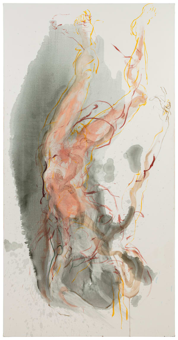 Marjatta Tapiola Ikaros, 2025 Oil and tempera on canvas 72 6/8h x 37 2/5w in 185.0h x 95.0w cm