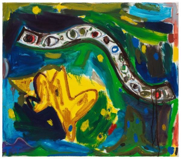 Tuukka Tammisaari Boa Noite, 2024 Oil and gesso on canvas 27 4/8h x 31 1/2w in 70.0h x 80.0w cm