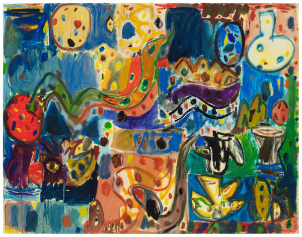 Tuukka Tammisaari You Don't Have a Mean Bone In Your Body, 2024 Oil, gesso and alkyd on canvas 70 6/8h x 90 4/8w in 180.0h x 230.0w cm