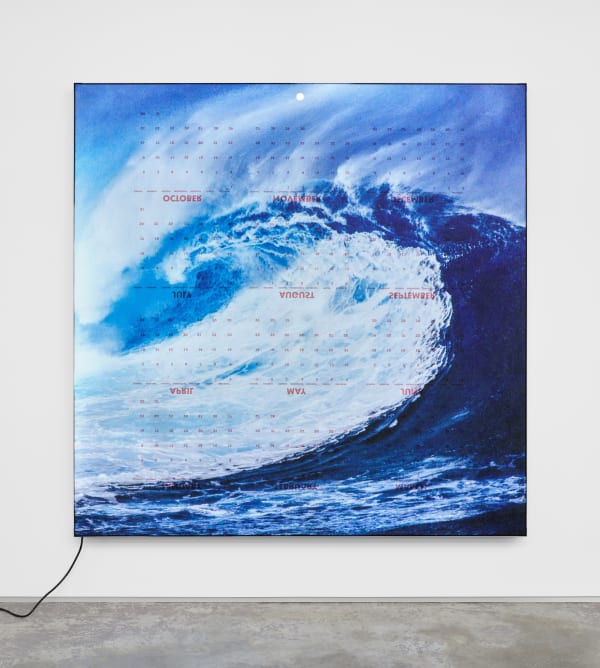 Mungo Thomson, Red Wave, 2024