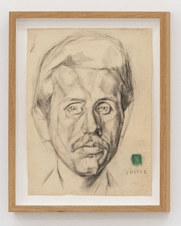 Julije Knifer, Autoportrait, 1952