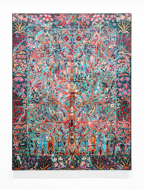 Julien Des Monstiers, Tapis, l'arbre de vie, 2023