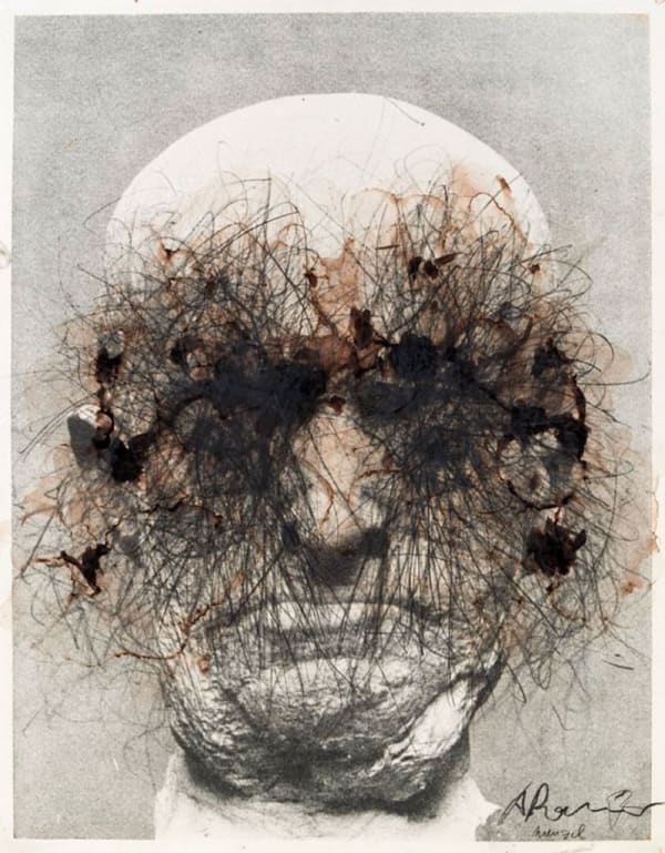 Arnulf RAINER Untitled (Adolf Menzel) 59.8 × 47 cm 9,06 x 5,31 in