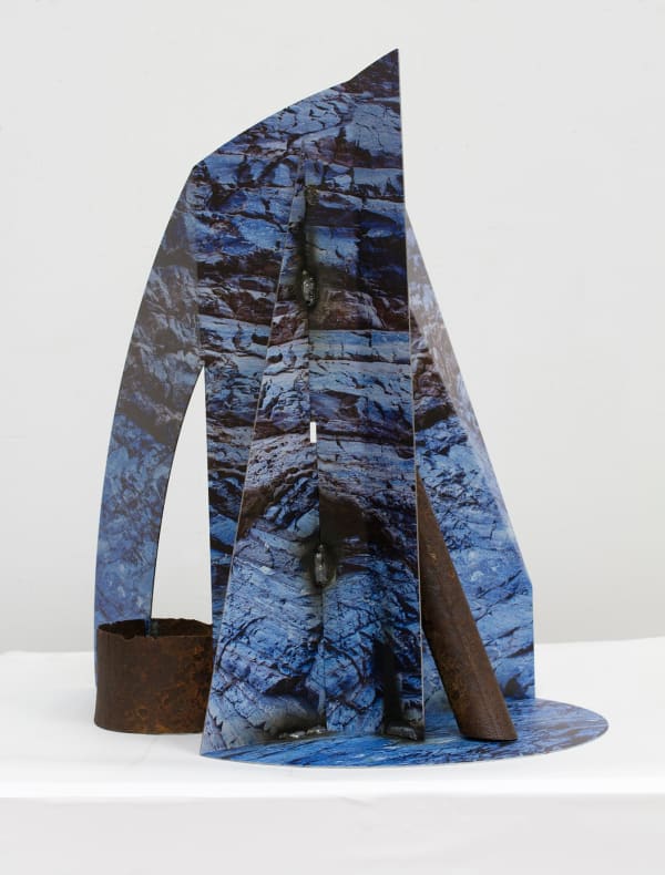 Letha Wilson, Death Valley Mosaic Canyon Reclaimed Steel, 2020