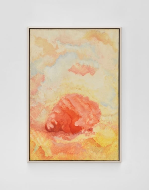 Daniel POMMEREULLE La larve Peinture 73,5 x 50 cm 28.9 x 19.7 in