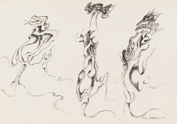Daniel POMMEREULLE Sans titre Dessin 35 x 50 cm (46 x 67 cm encadrée) 13.8 x 19.7 in (26.4 x 18.1 in with frame)