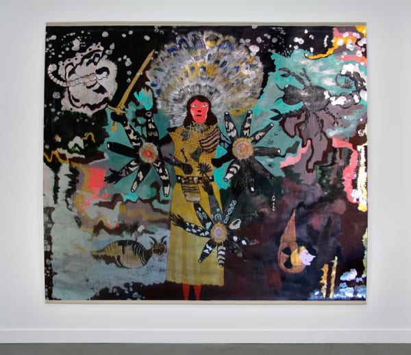 Hélène DELPRAT Inca Song Peinture 210 x 260 cm 82,7 x 102,4 in