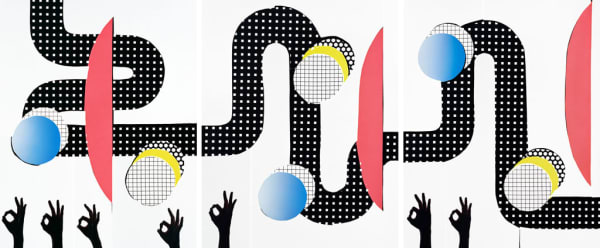 Hannah Whitaker, OK, OK, OK, OK, OK, OK (triptych), 2017