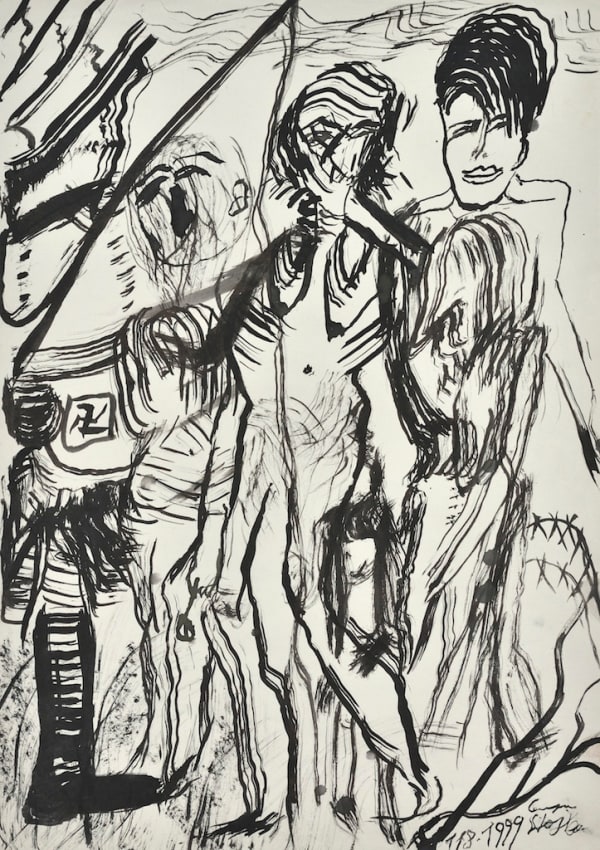 Ceija Stojka, Untitled (Auschwitz, ref 969), 11/08/1999