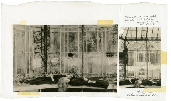 Portrait of two girls Natalia and Victoria, Normandy, France, for Façade, 1978