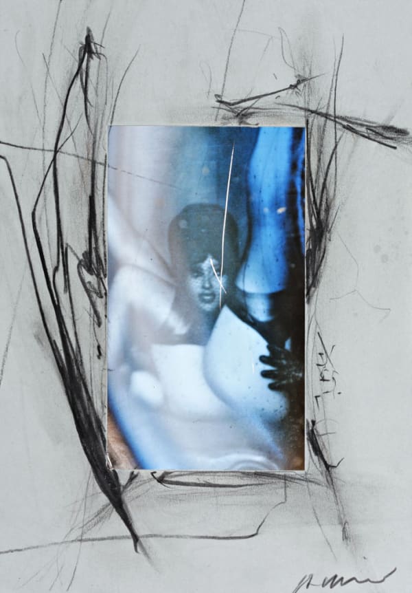Arnulf RAINER Pierre Molinier Ubermalung #3 Dessin 33,3 x 23,2 cm 13.1 x 9.1 in