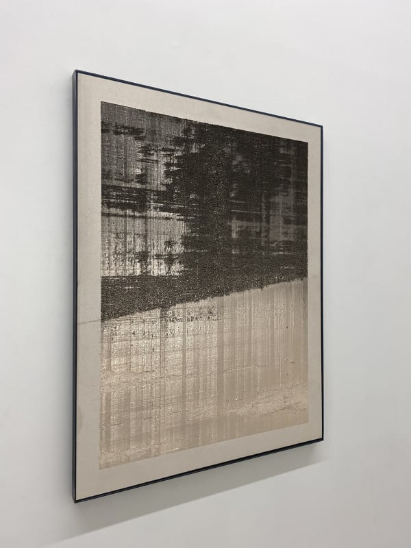 Eric Baudart, Papier millimétré or rose, 2022