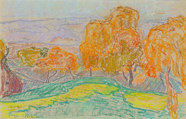 Ivo Hauptmann, Herbstwald in Weimar, 1911