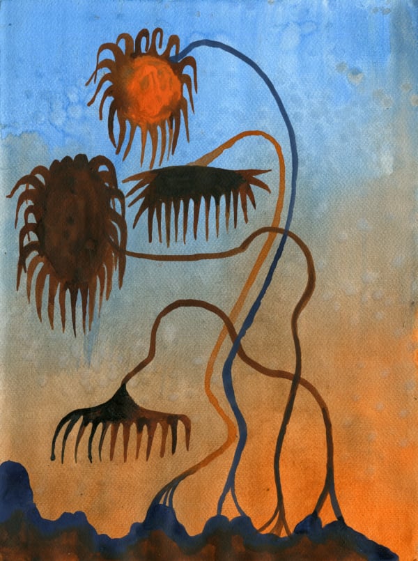 Gosia Machon Beeings, 2023 Tusche auf Papier 30 x 40 cm