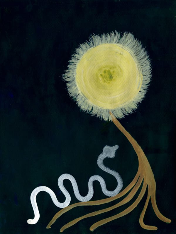Gosia Machon To wish impossible things, 2023 Tusche auf Papier 30 x 40 cm