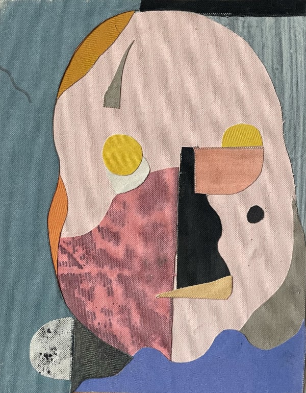 Henning Kles ES2 (Eiland-Serie), 2018 Leinen und Acryl auf Leinwand 30 x 24 cm