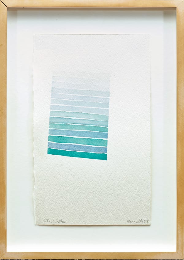 Johannes Geccelli, Farbstudie Grün 28.10. Jühn, 2009