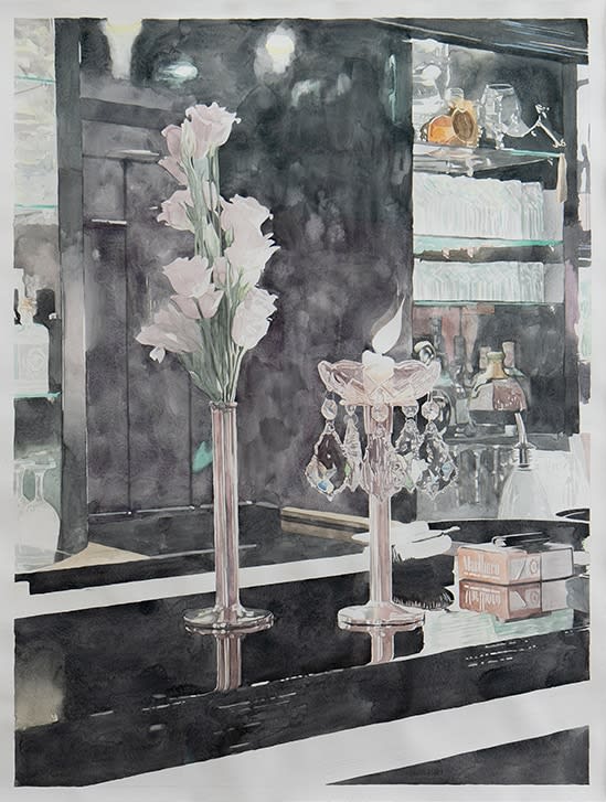 Friedemann Heckel Miramar, 2024 Aquarell auf Papier 150 x 113 cm