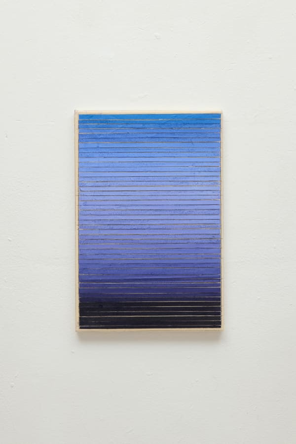 Daniel Hörner ohne Titel, 2025 Wachs, Vaseline, Pigment auf Nessel 45 x 30 cm