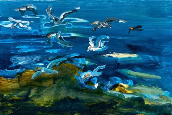 Rainer Fetting, Möven, 2019