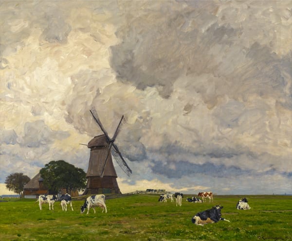 Friedrich Kallmorgen Landschaft mit Hohem Himmel, 1914 Öl auf Leinwand 95,5 x 118,5 cm