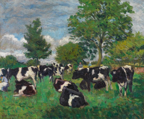 Friedrich Schaper, Beim Melken, 1921
