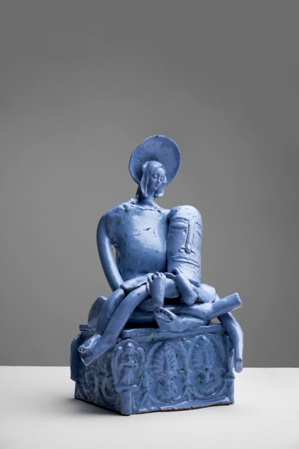 Hermann Grüneberg, Blaue Pietà, 2020