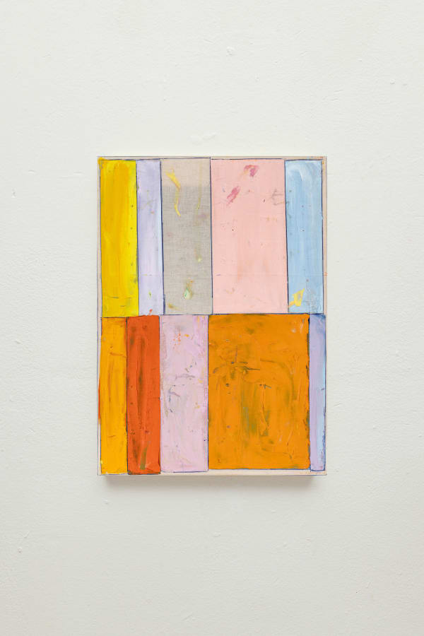 Daniel Hörner ohne Titel (67), 2024 Wachs, Vaseline, Pigment auf Nessel 45 x 32 cm