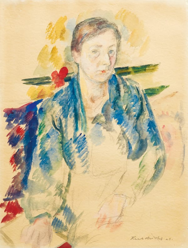 Fritz Friedrichs, Damenportrait, 1923