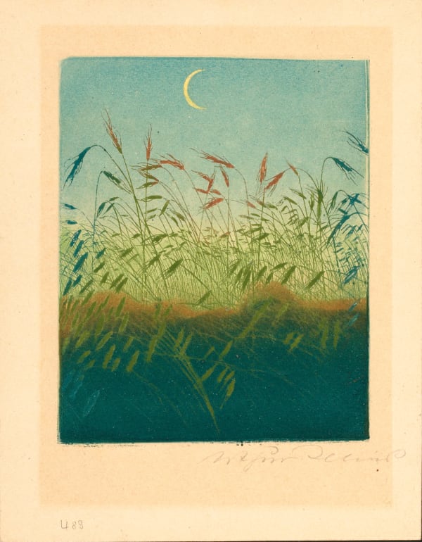 Arthur Illies Mondsichel, 1896 Farbhochätzung 18,2 x 14,3 cm