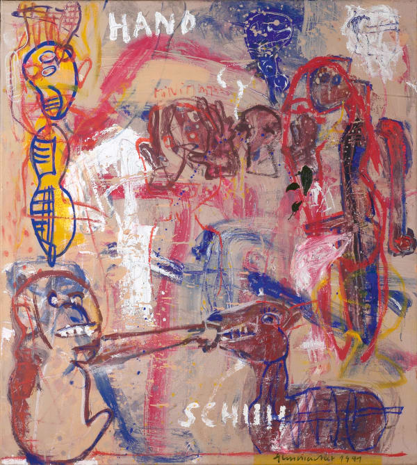 Dieter Glasmacher Handschuh, 1991 Acryl auf Leinwand 90 x 100 cm