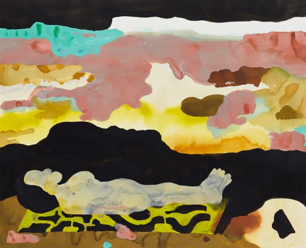 Gosia Machon Morgen, 2014 Tusche und Acryl auf Papier 90 x 111 cm