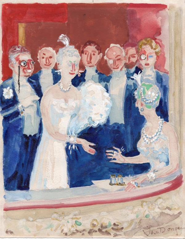 Kees Van Dongen, La Loge à la Comédie française (À la recherche du temps perdu de Marcel Proust), 1946-47