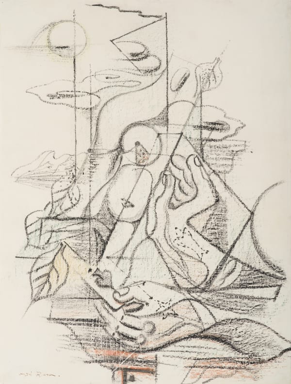 André Masson, La ville abandonnée, 1923-24