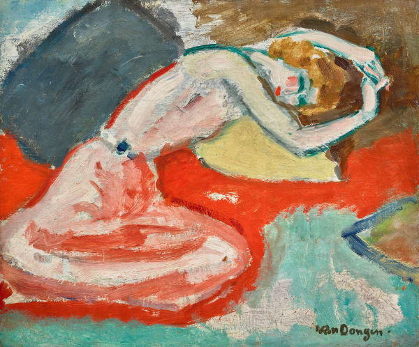 La Chemise (Femme penchée sur un coussin)