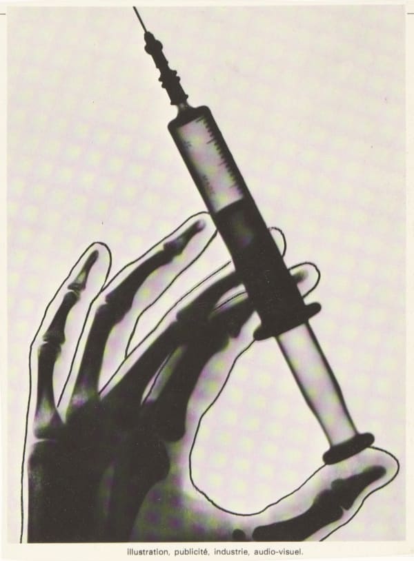 Pierrre Jahan Cette seringue elle peut aussi tuer, ca., 1943 20,5 x 15 cm