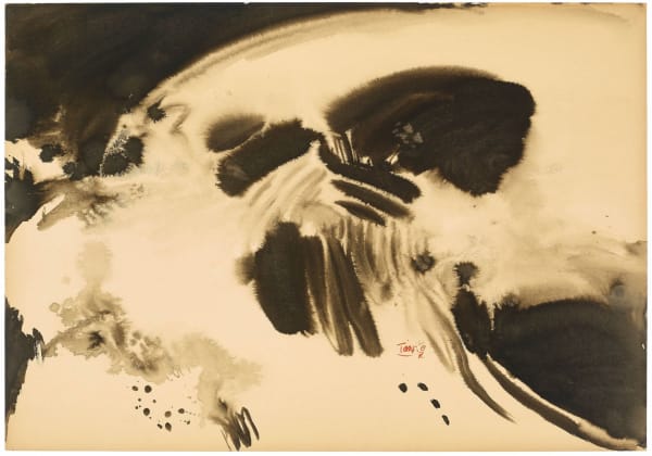 T'ang Haywen Untitled, 1975 Ink on Kyro board 70 x 100 cm Signed on the lower right